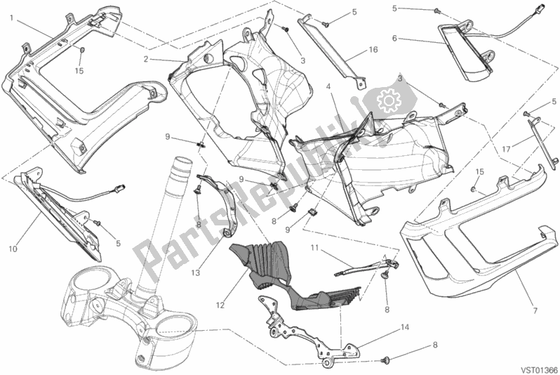 Wszystkie części do Pokrywa, Ch? Odnica Ducati Diavel Carbon FL 1200 2015